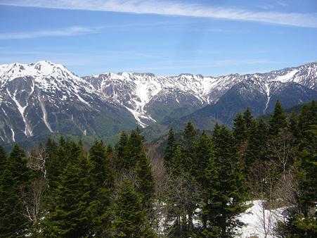 新穂高ロープウェイ山頂から
