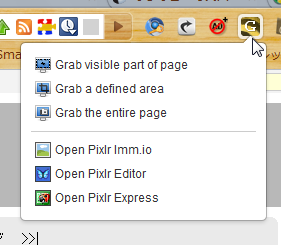Chromeエクステンション：Pixlr Grabber（拡大）