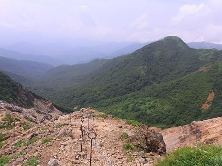 朝日岳山頂より