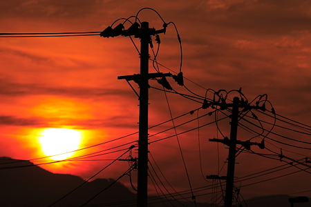 七夕の夕陽