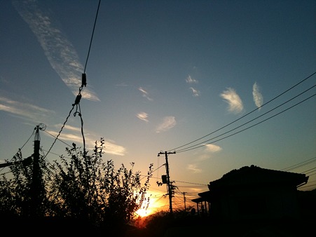 雲笑う・・・な夕空♪