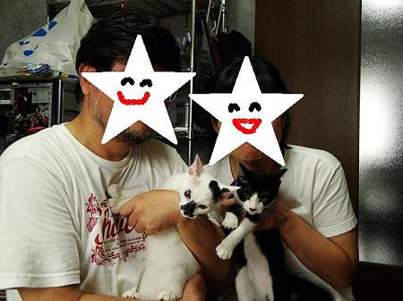 ニョッキ&ペンネ里親さんと家族写真