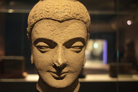 2010.11.15　東京国立博物館　仏像の道－インドから日本へ　仏頭　ガンダーラ