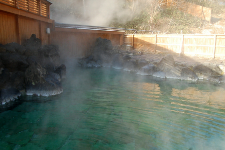 奥に湯口